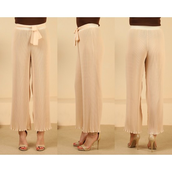 KADIN TESSETTÜR PİLİSELİ ŞİFON PANTALON KADIN TESSETTÜR PİLİSELİ ŞİFON PANTALON